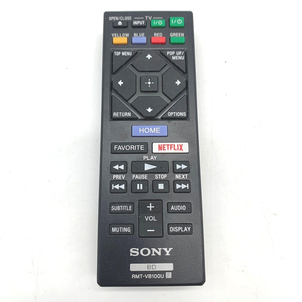 Sony RMT-VB100U‎ Blu-ray DVD Player Remote Control Replacement OEM Black